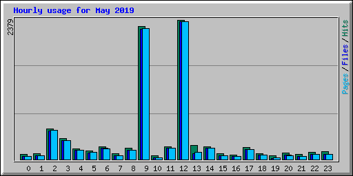 Hourly usage for May 2019