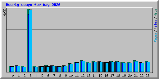 Hourly usage for May 2020